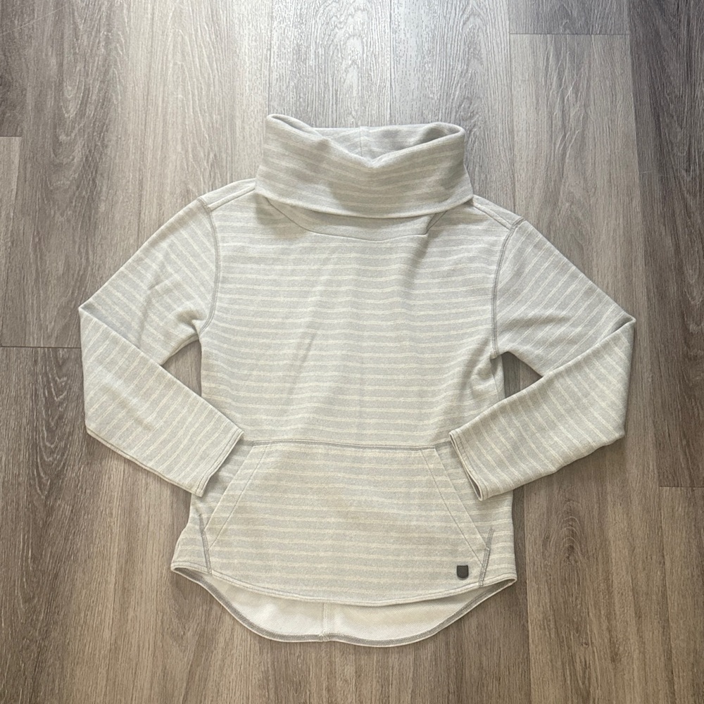 Burton Cream Striped Cowl Neck Sweater The Medina Dryride